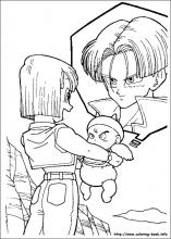 dragon ball z universe coloring pages