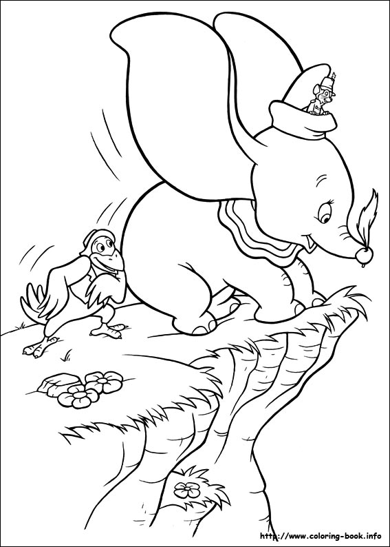 Dumbo coloring picture