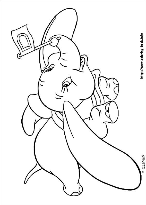 Dumbo coloring picture