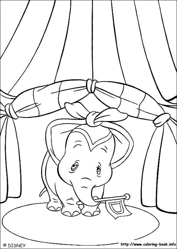 Dumbo coloring picture