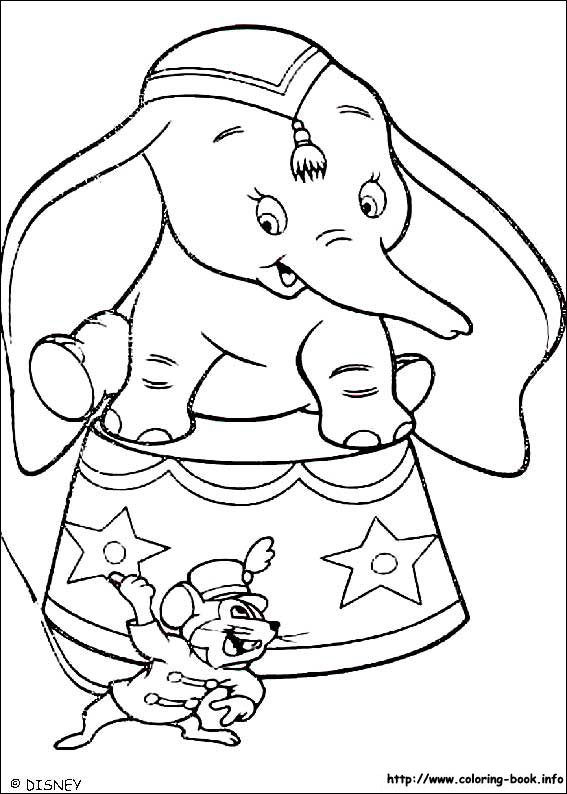 Dumbo coloring picture