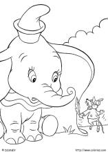 Dumbo coloring pages