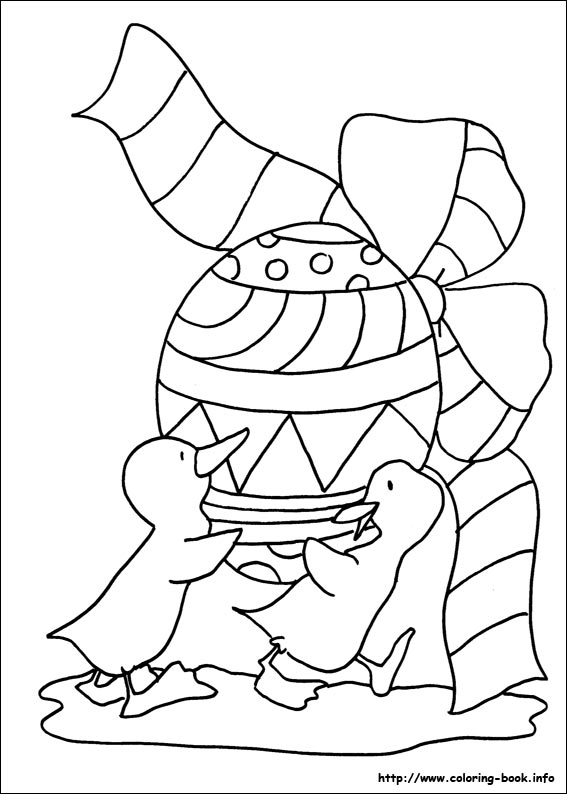 Easter coloring picture