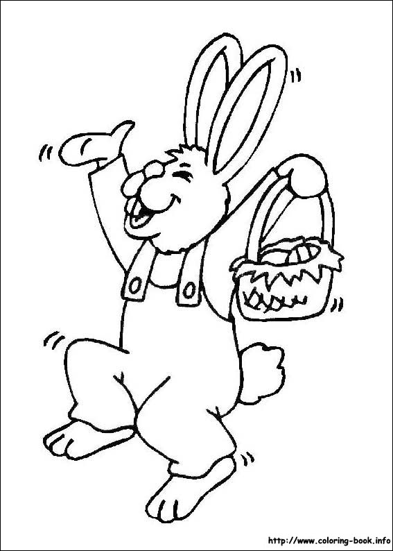 Easter coloring picture