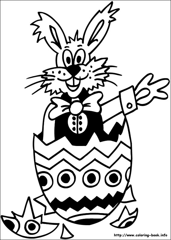 Easter coloring picture