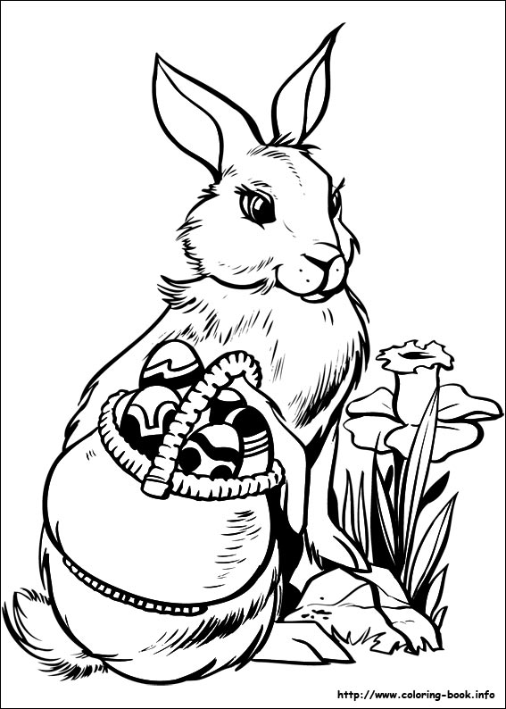 Easter coloring picture