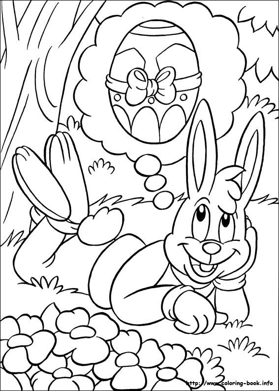 Easter coloring picture