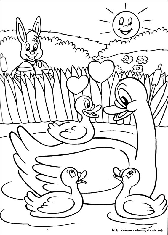 Easter coloring picture