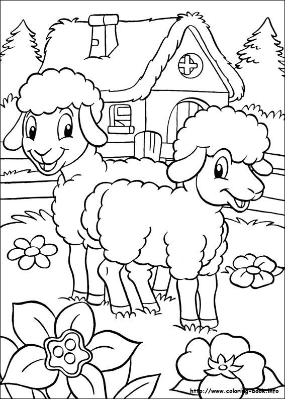 Easter coloring picture