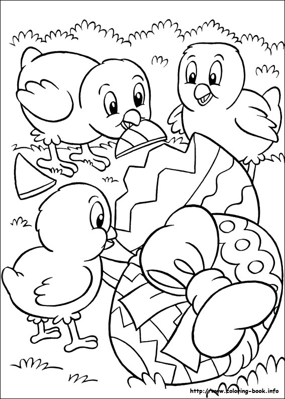 Easter coloring picture