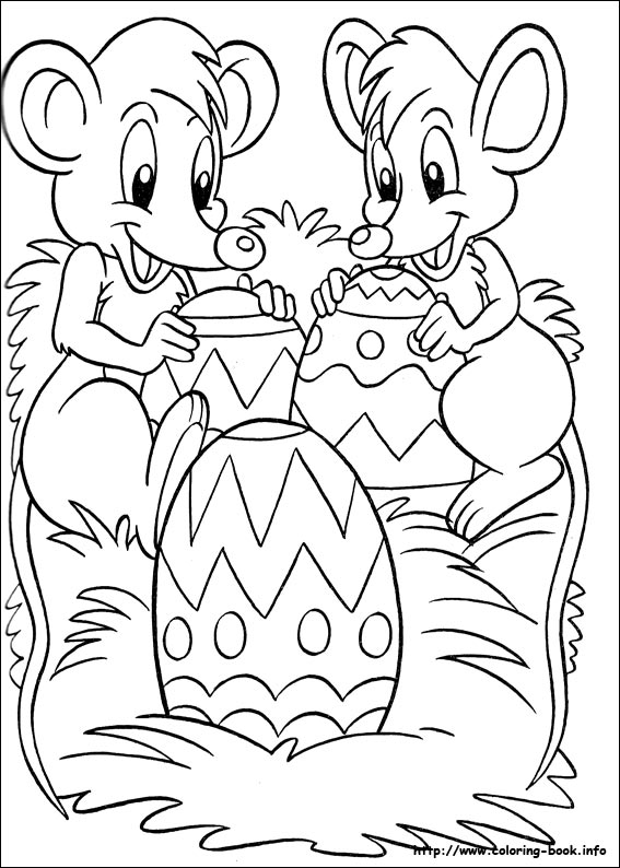 Easter coloring picture