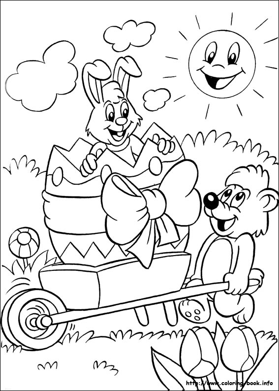 Easter coloring picture