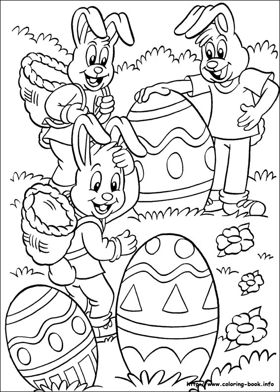 Easter coloring picture