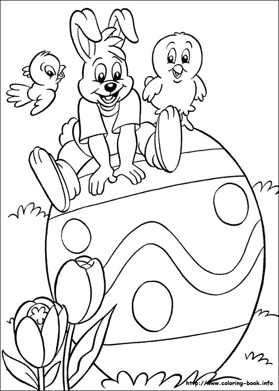 Easter coloring picture