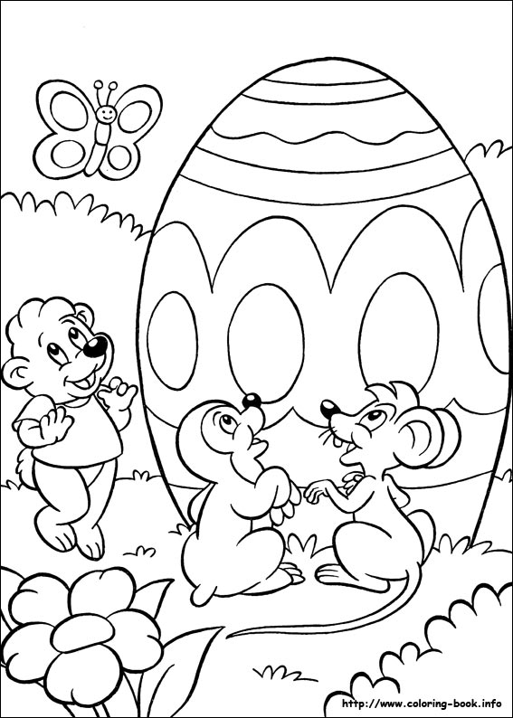 Easter coloring picture