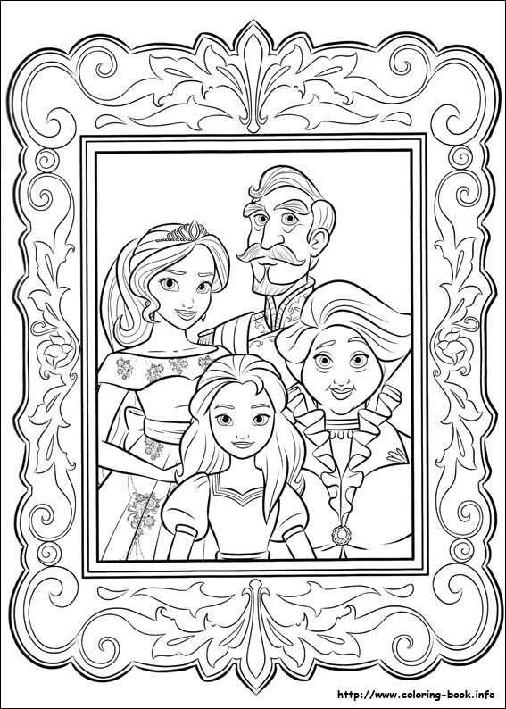 Elena of Avalor coloring picture