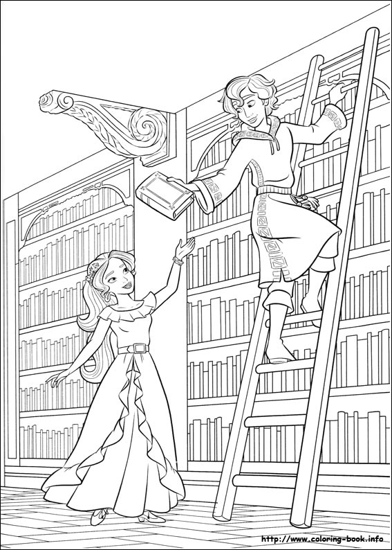 Elena of Avalor coloring picture