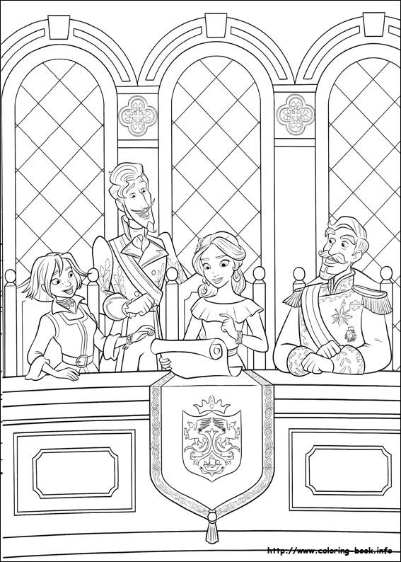 Elena of Avalor coloring picture