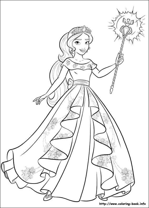 Elena of Avalor coloring picture
