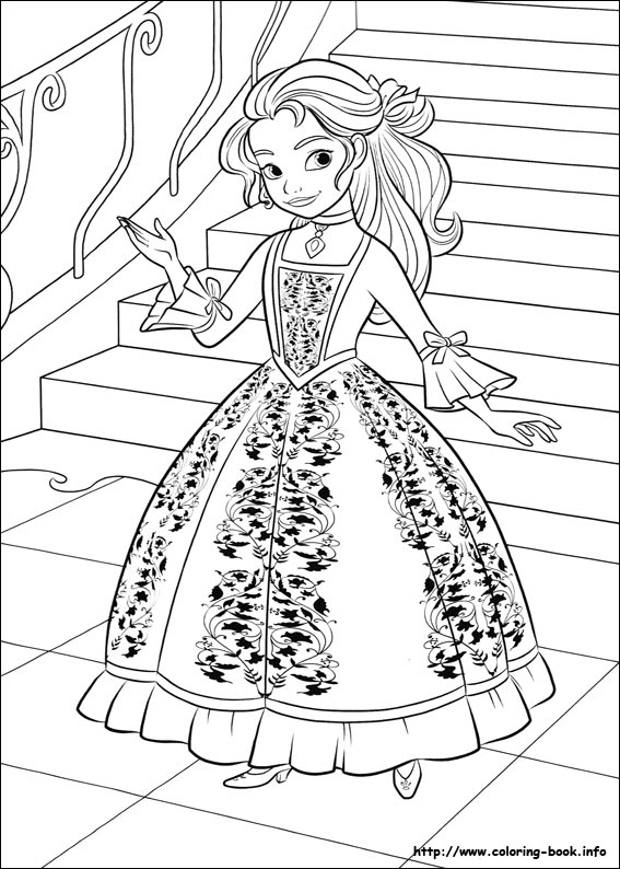 Elena of Avalor coloring picture