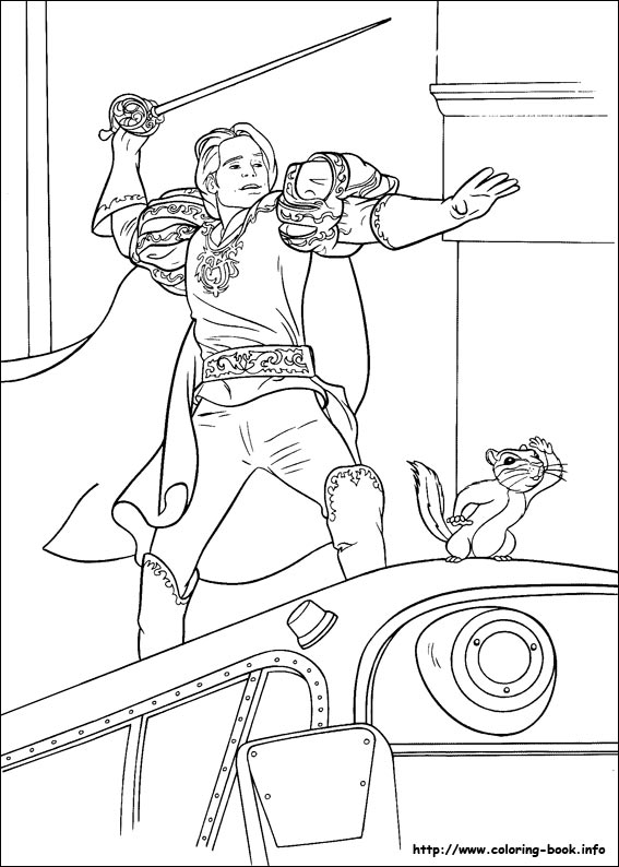 Enchanted coloring picture