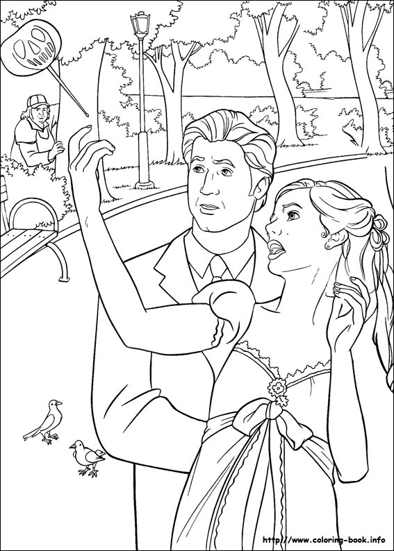 Enchanted coloring picture