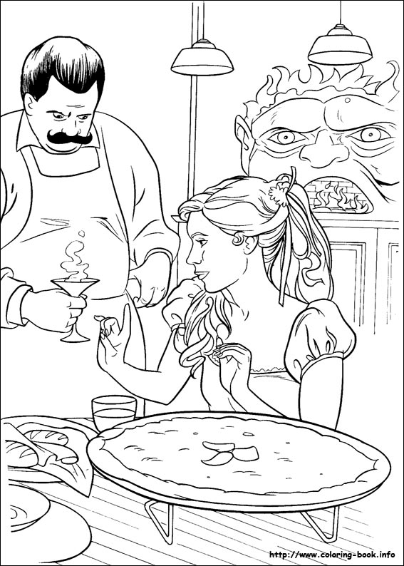 Enchanted coloring picture