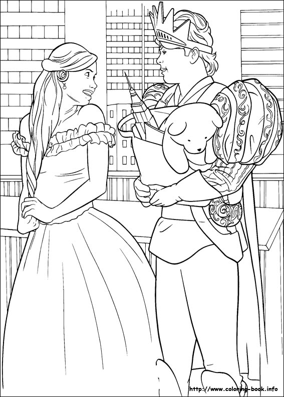 Enchanted coloring picture