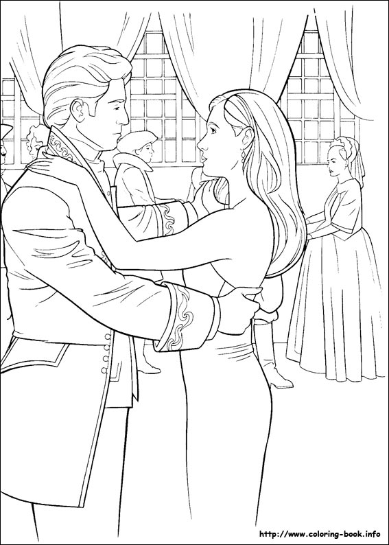 Enchanted coloring picture