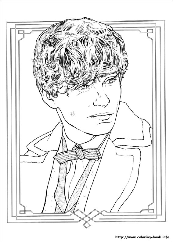 Fantastic Beasts and where to find them coloring picture