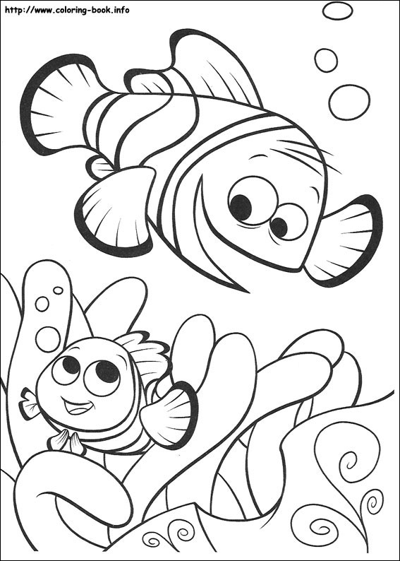 Finding Nemo Coloring Pages On Coloring Book Info
