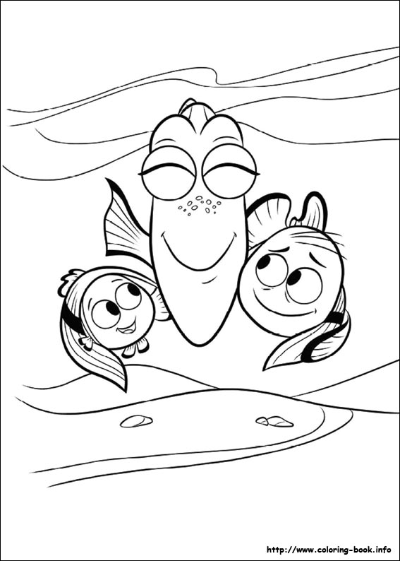 Finding Dory coloring picture