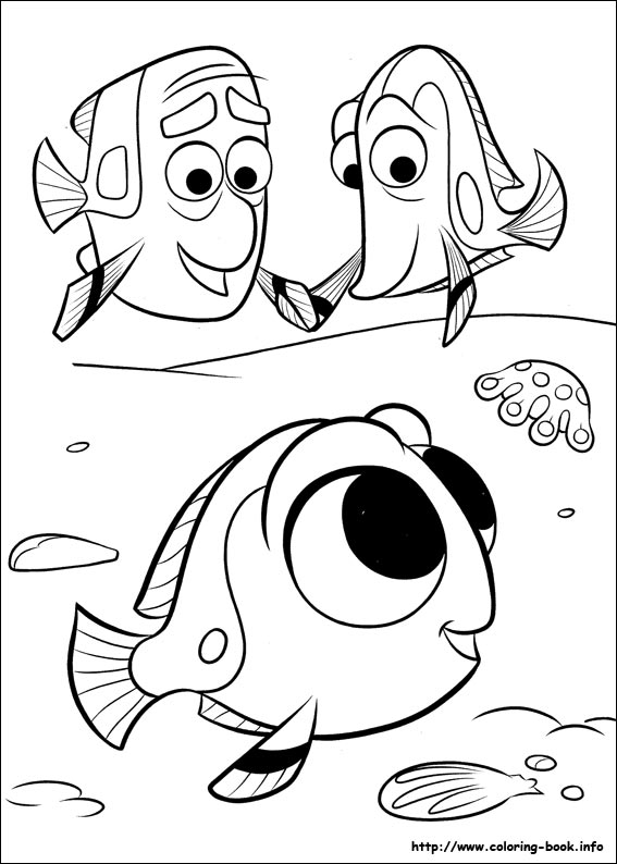 Finding Dory coloring picture