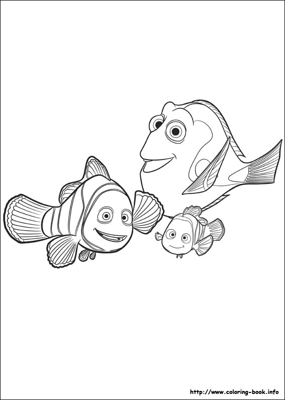 Finding Dory coloring picture