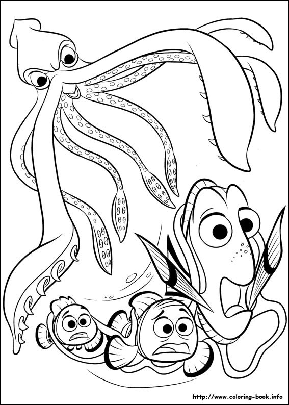 Finding Dory coloring picture