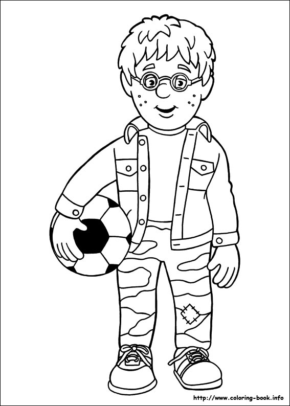 Fireman Sam coloring picture