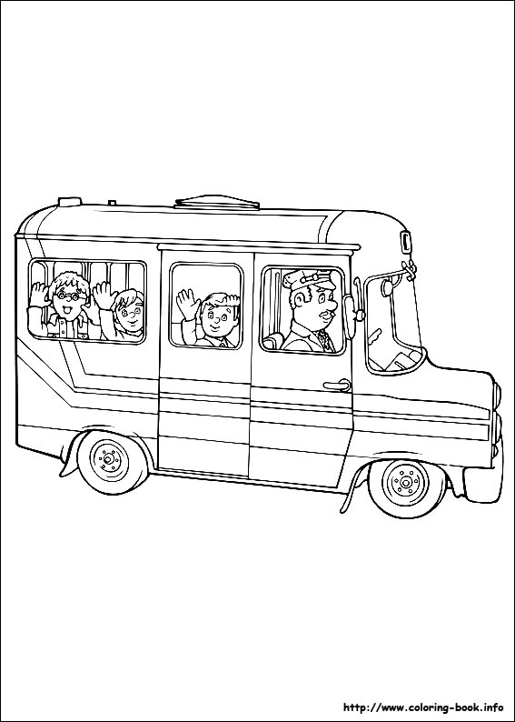 Fireman Sam coloring picture