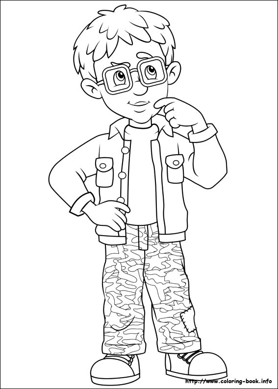 Fireman Sam coloring picture