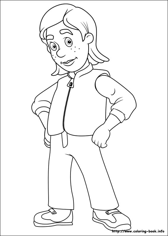 Fireman Sam coloring picture