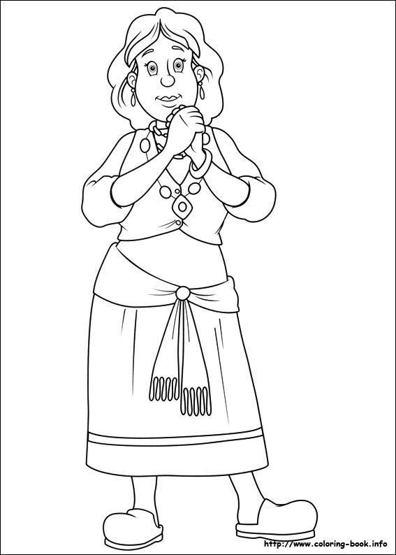 Fireman Sam coloring picture