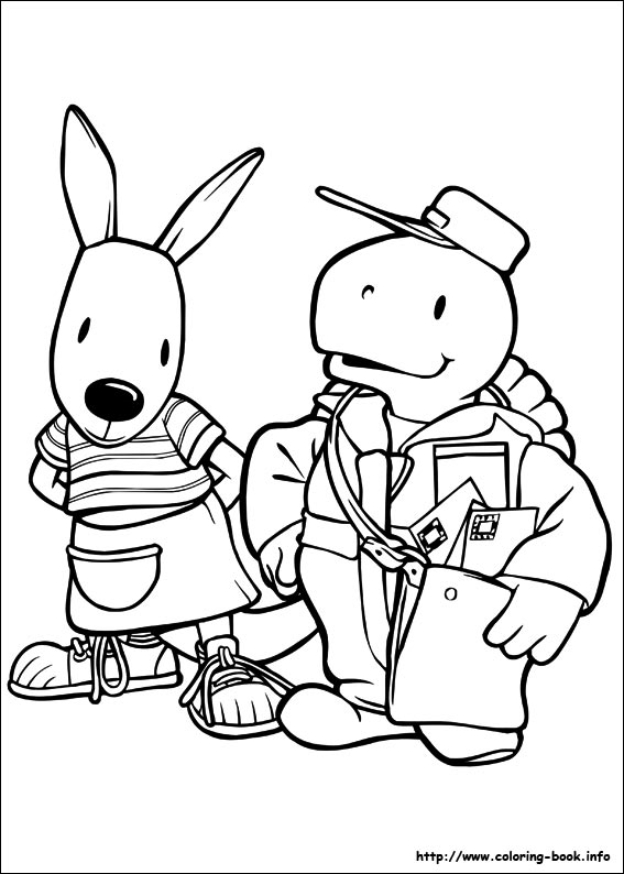Forest Friends coloring picture