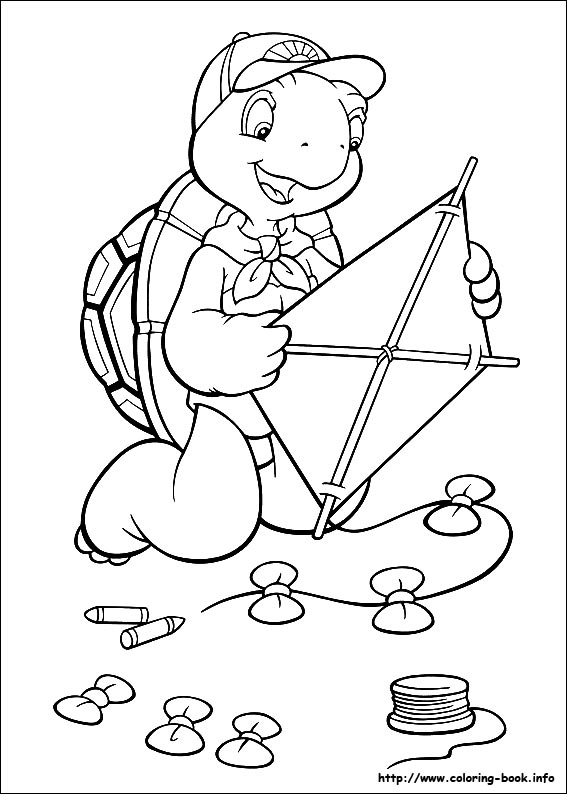 Franklin coloring picture