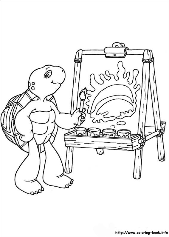 Franklin coloring picture