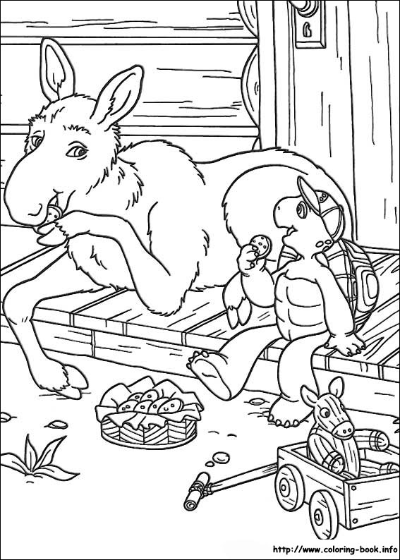 Franklin coloring picture