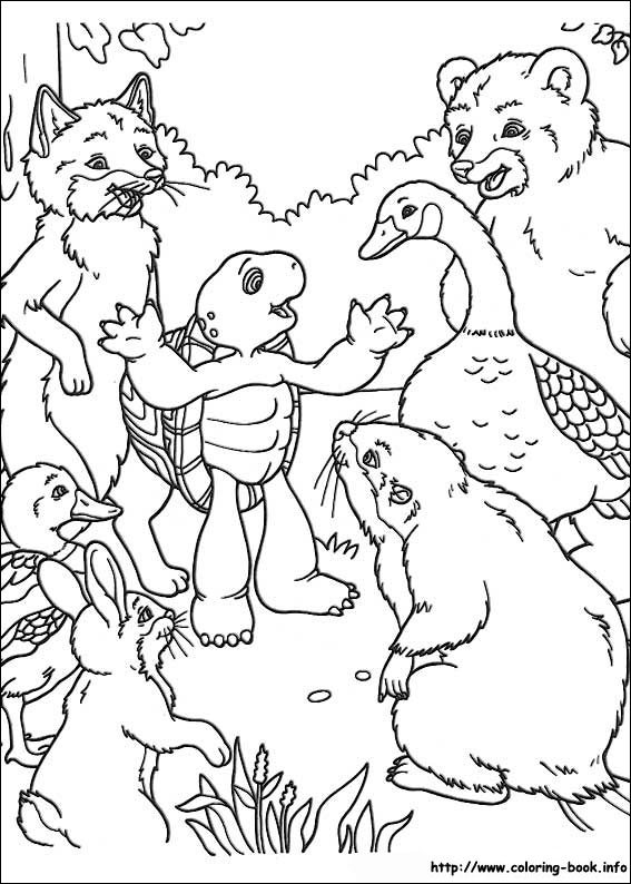 Franklin coloring picture