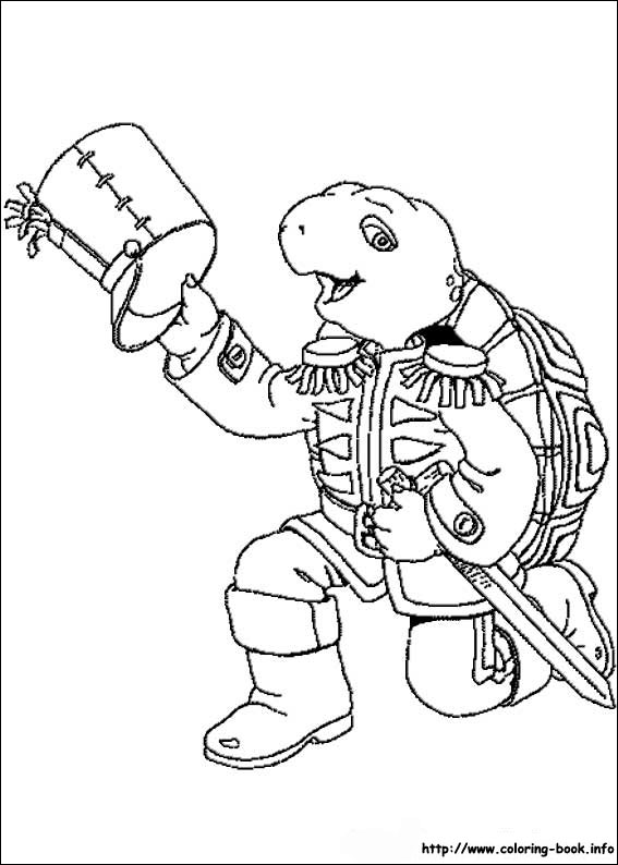 Franklin coloring picture