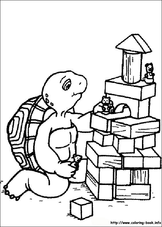 Franklin coloring picture