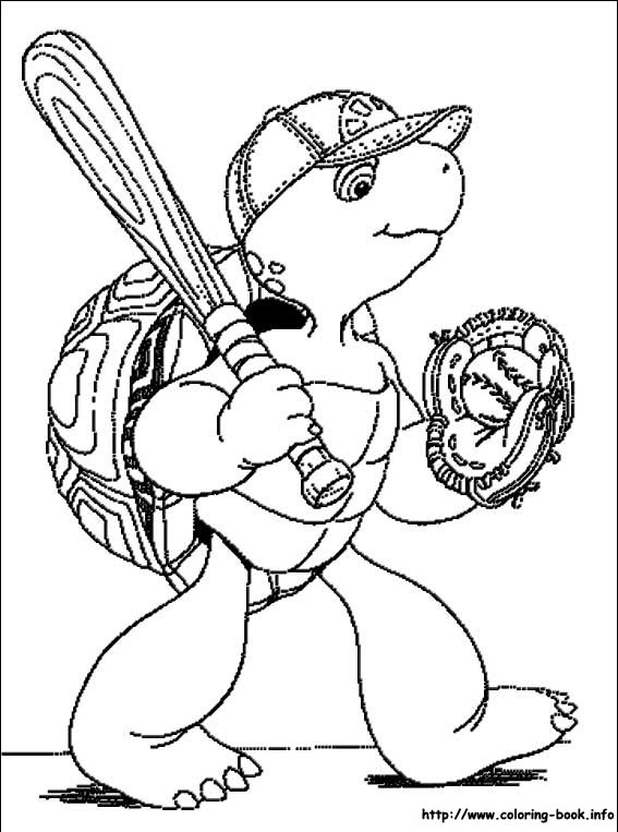 Franklin coloring picture