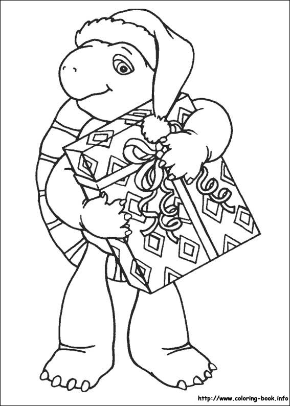 Franklin coloring picture