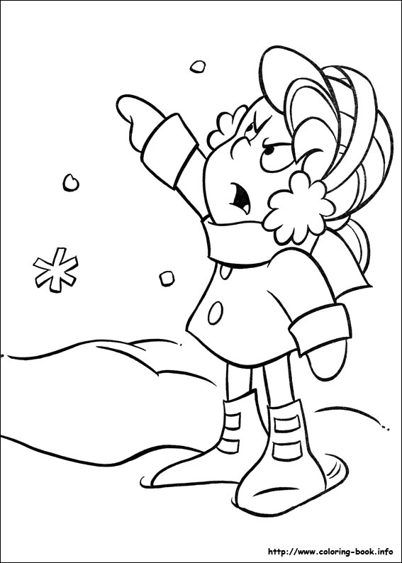 Frosty the snowman coloring picture